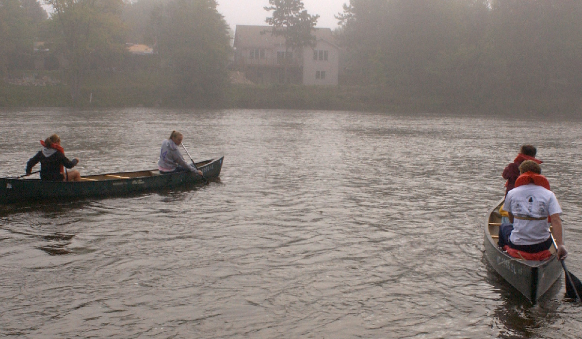 Paddling on the Muskegon River