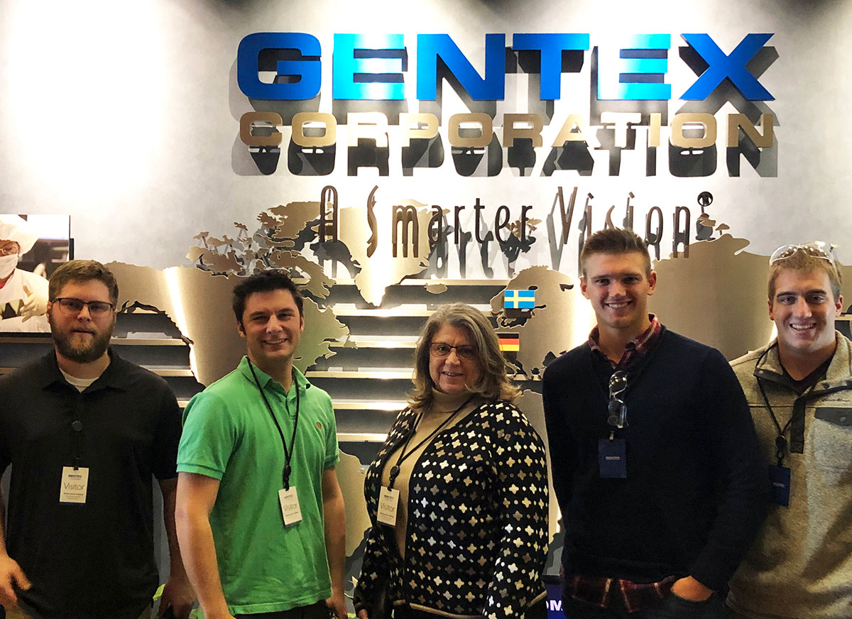 Students visit Gentex