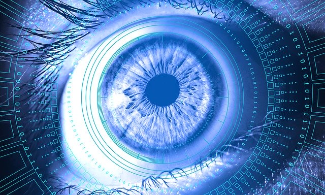 Eye with graphic effects