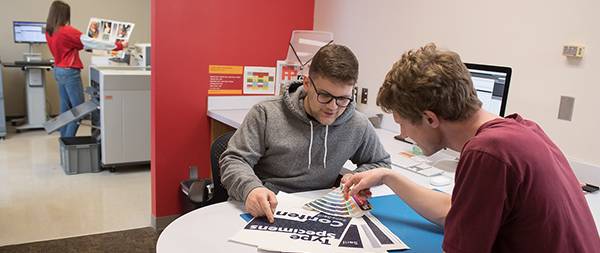 Students working together