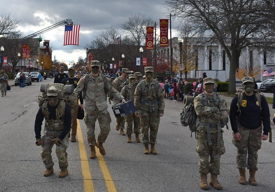 Cadets in the Veterans Day Parade