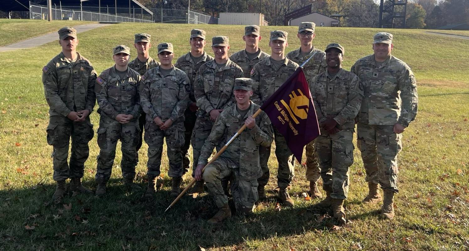 11 Cadets in Army Uniforms at Fort Knox
