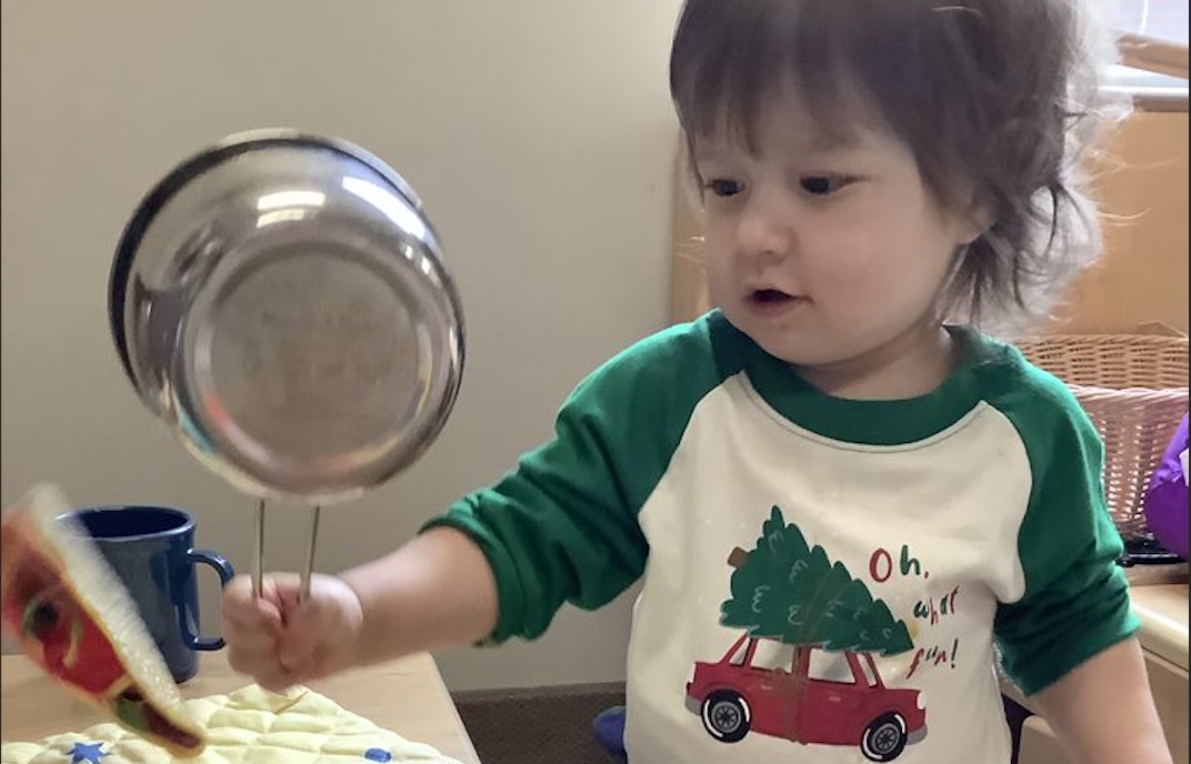 infant henry with a pot