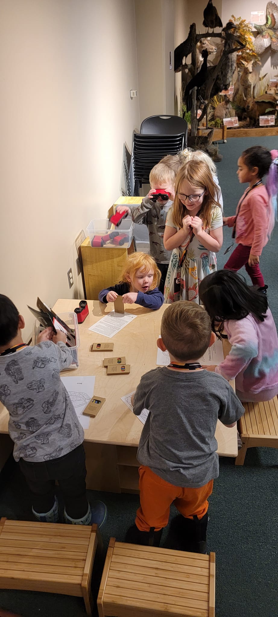 Preschool kids at wildlife area