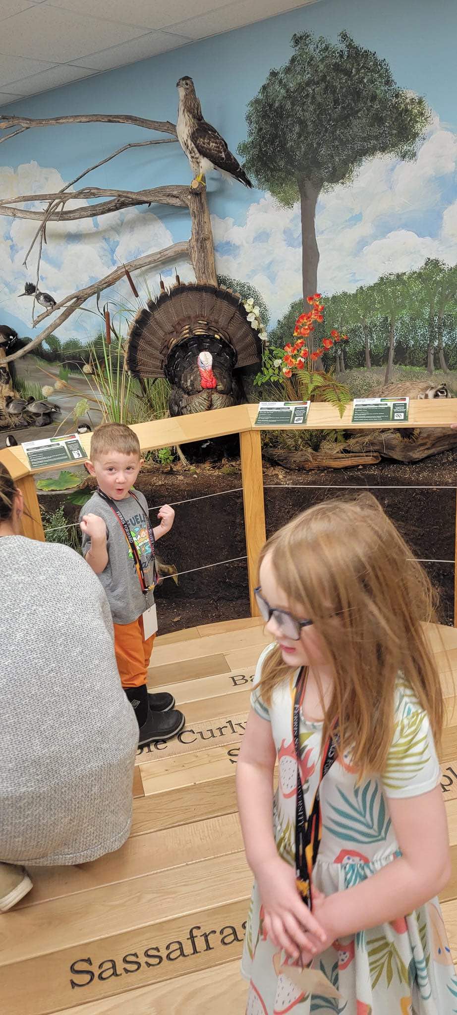 preschoolers at wildlife center