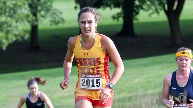 Ferris State women's cross country runner