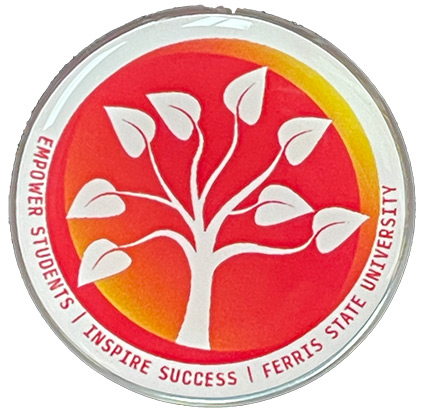 Standard Golden Lanyard Pin with Giving Tree