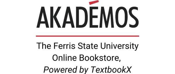 Akademos | The Ferris State University Online Bookstore | Powered by TextbookX logo