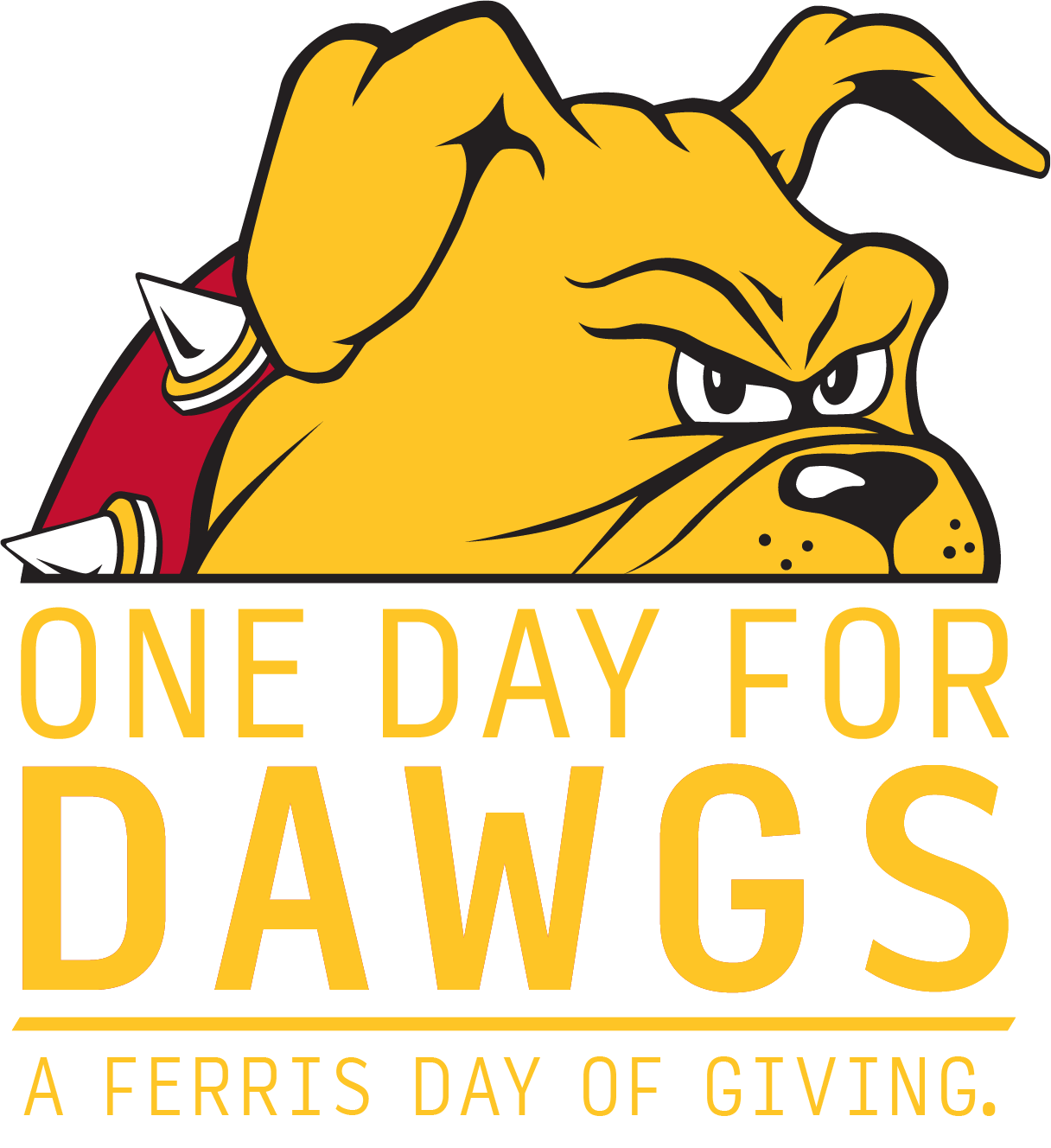 One Day for Dawgs Logo Yellow