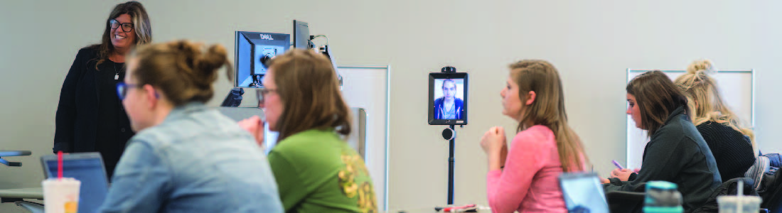 Students in communication class at Ferris State University