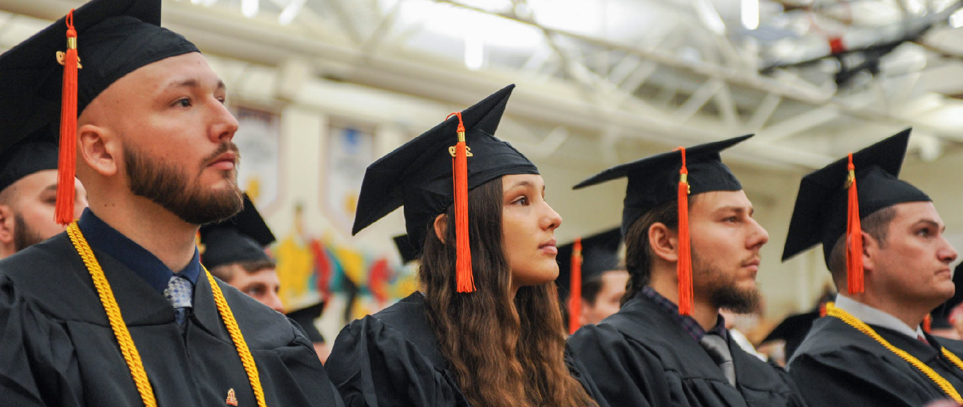 Students at Ferris commencement ceremony
