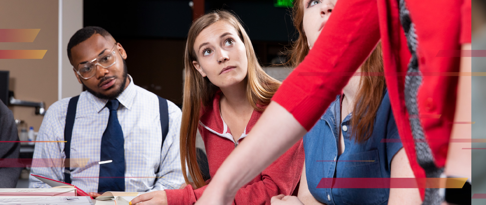 Students in class