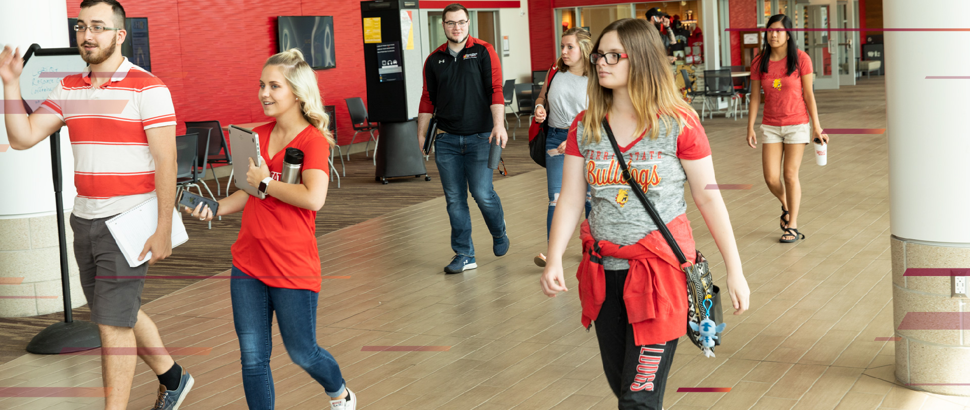 Students walking through the UC