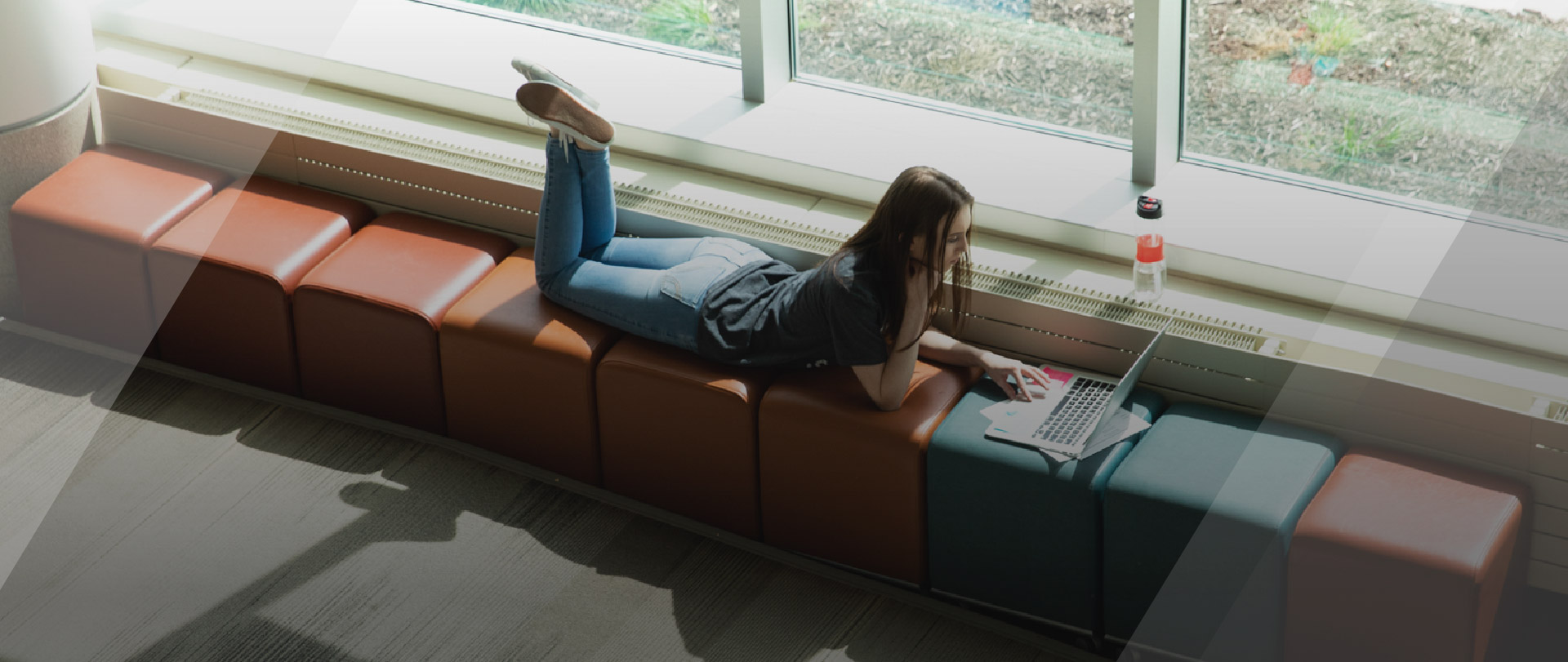 Student working on computer