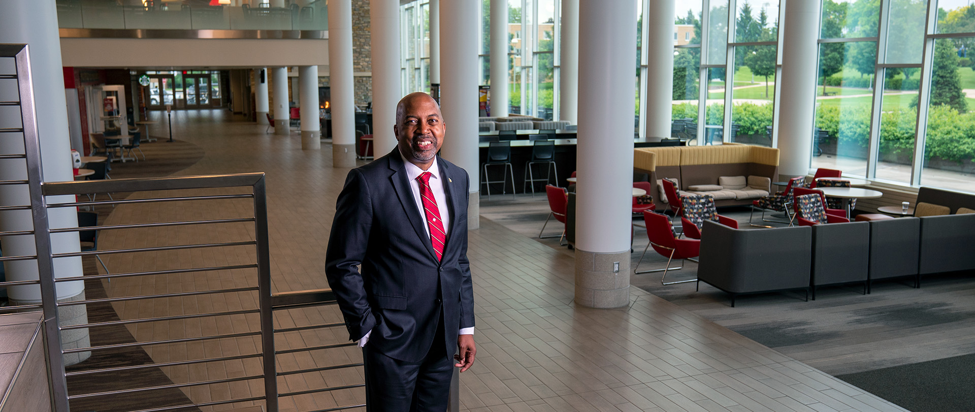 President Bill Pink in the David L. Eisler Center