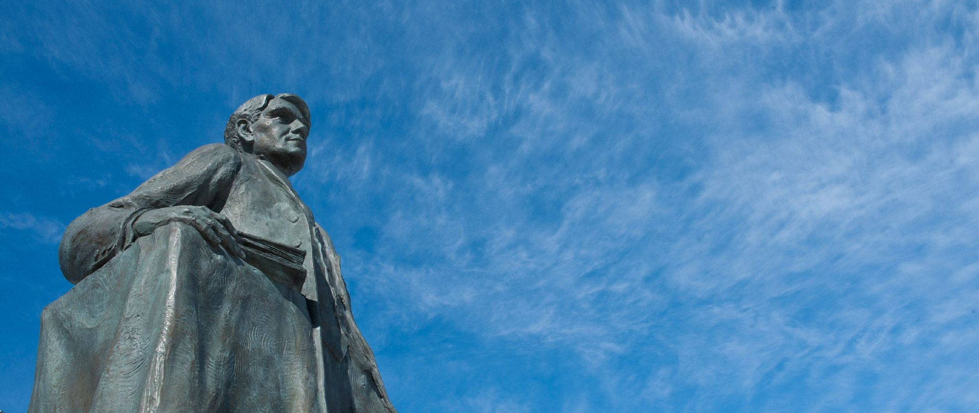 Woodbridge Nathan Ferris statue on the campus of Ferris State University in Big Rapids, MI