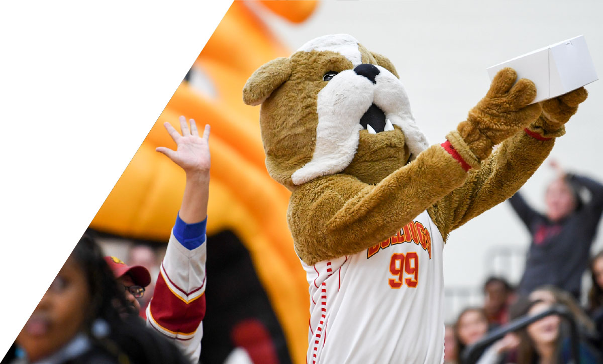 The Ferris State University Bulldog mascot