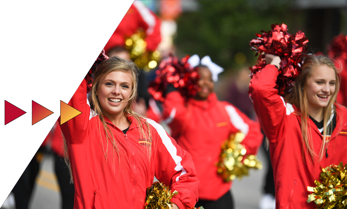 Ferris State University cheerleaders