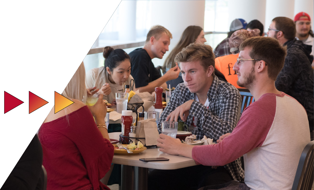 The Quad Cafe dining hall on the campus of Ferris State University in Big Rapids, MI