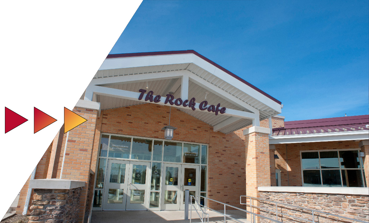 The Rock Cafe dining hall on the campus of Ferris State University in Big Rapids, MI