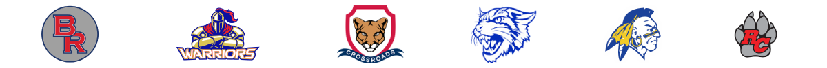 Logos of MOISD high schools, including Big Rapids, Chippewa Hills, Crossroads Academy, Evart, Morley-Standwood, and Reed City