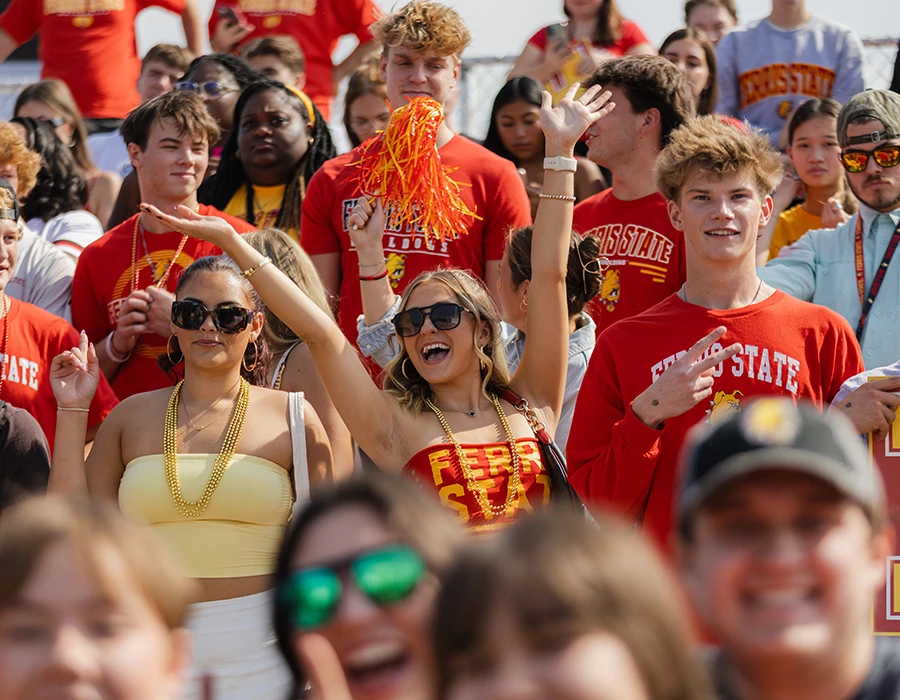 Students enjoying a campus event at Ferris State University