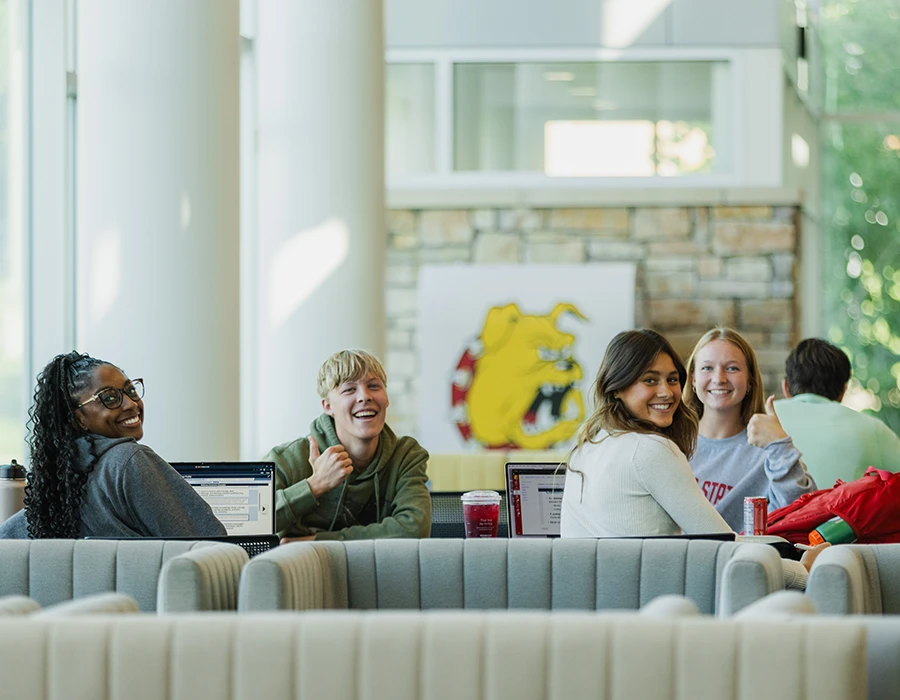 Students connecting with mental health support at Ferris State University