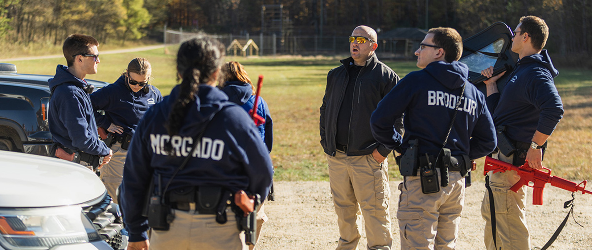 ferris state university criminal justice students and faculty training at range
