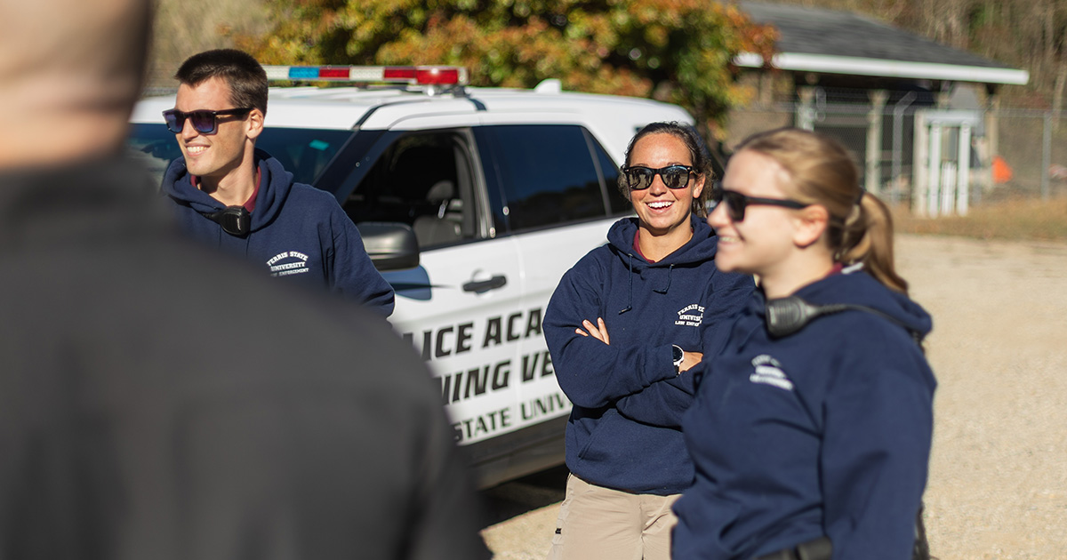 ferris state university criminal justice students and faculty training outside