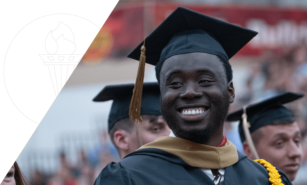 Student smiling.