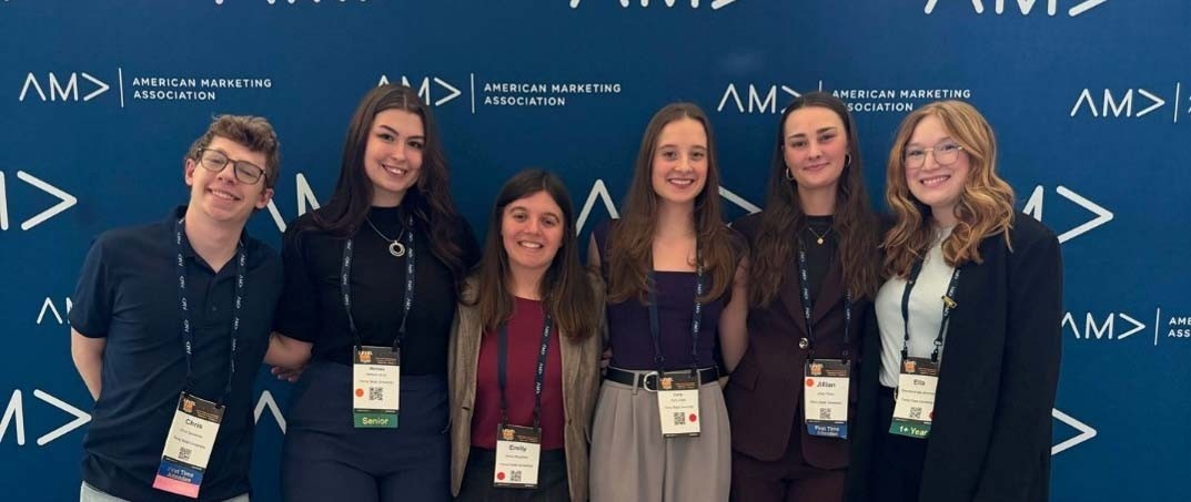 From left to right: Chris Spresney, Melissa Zazzo, Emily Rogalske, Carly Judge, Jillian Clary, and Ella Marciniak-Jennings