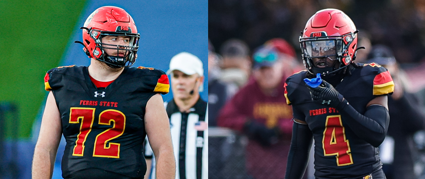 Action shots of Anderson and Payoute