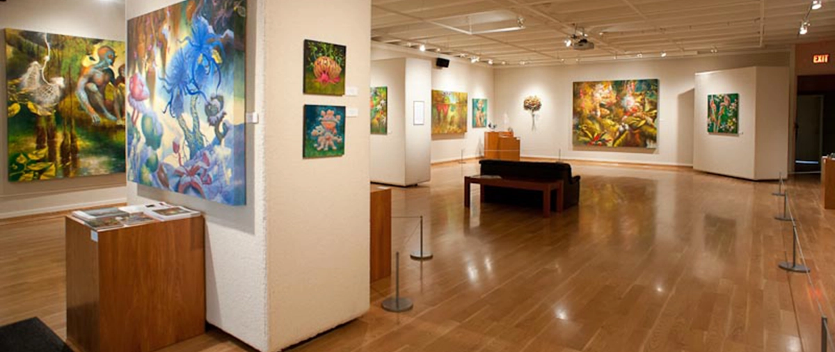 an art gallery on Ferris State's Big Rapids campus