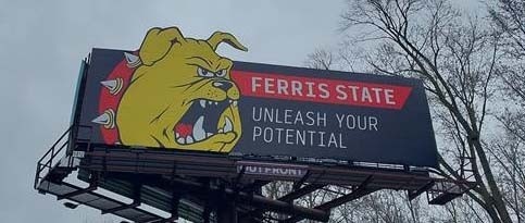 Photo of Ferris State billboard