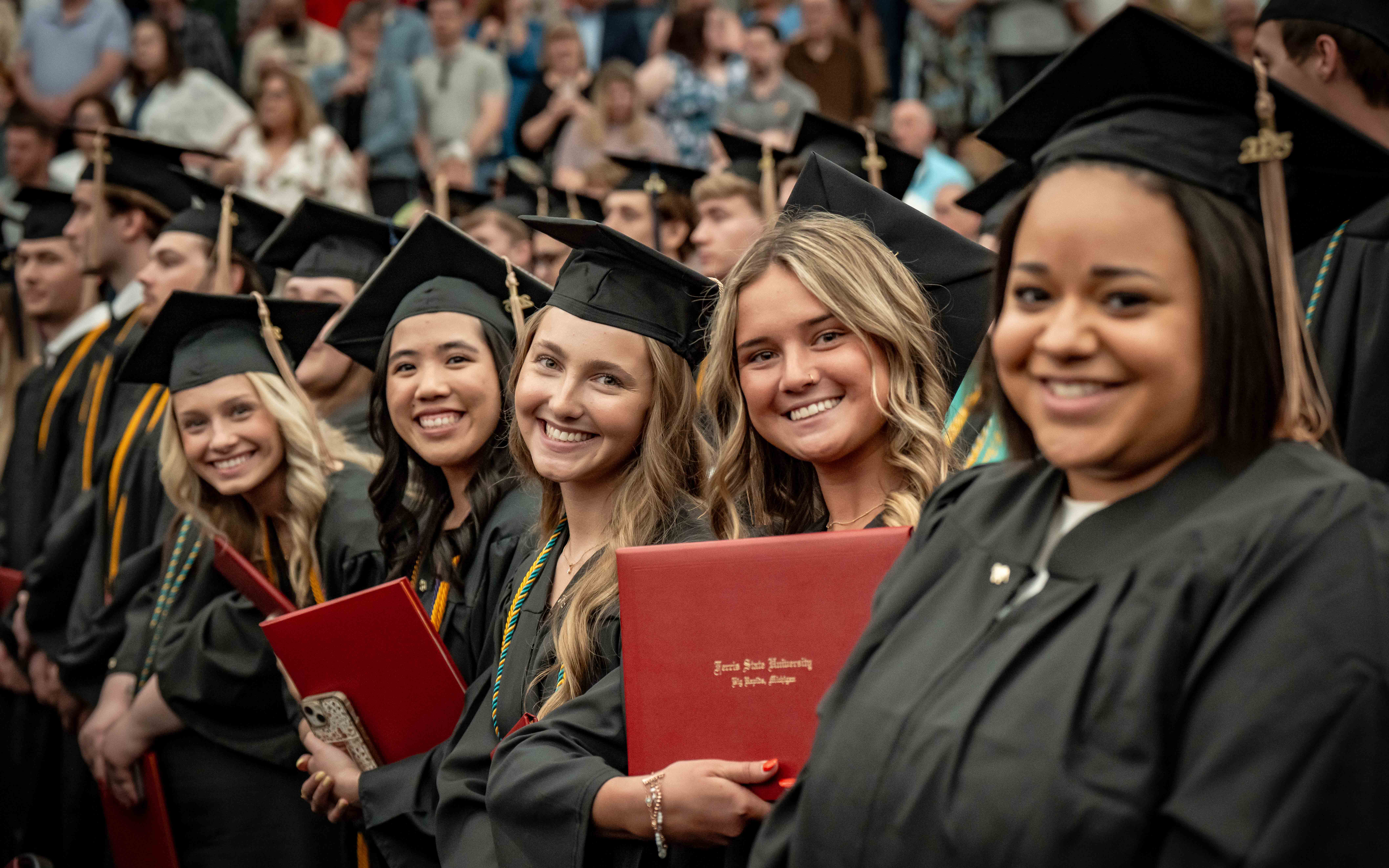 Graduates receiving their degrees