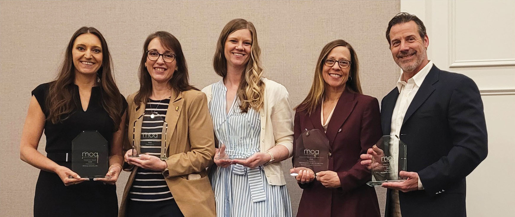 2026 MOA award recipients from the Ferris State Michigan College of Optometry.