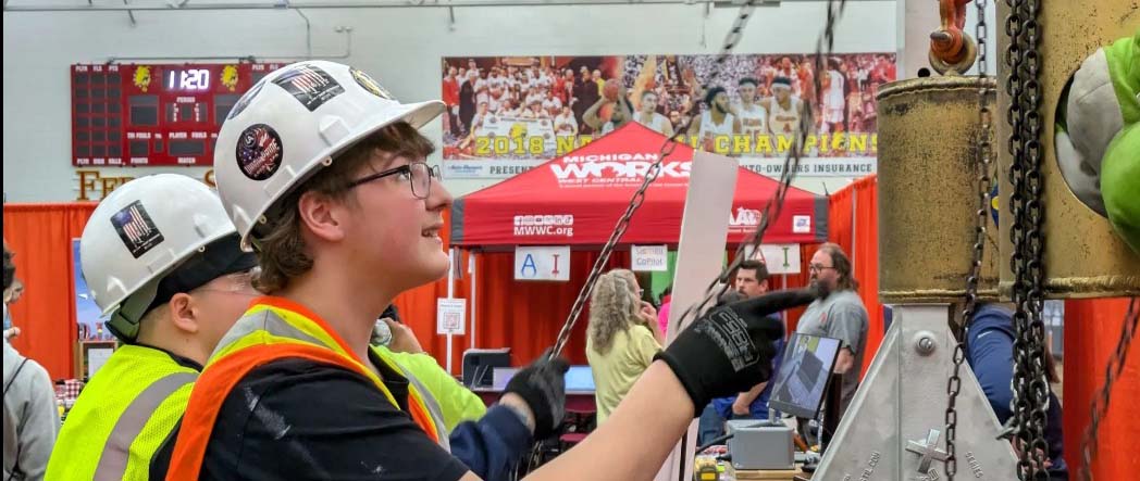 Student gaining hands-on experience