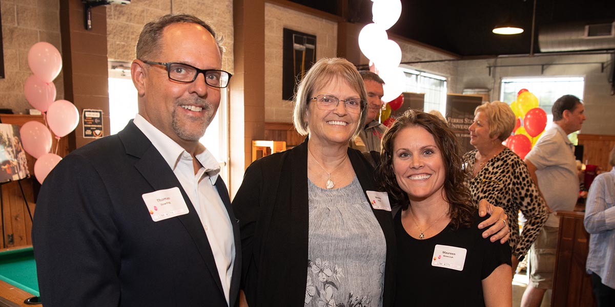 Link with Pink tour attendees in Big Rapids