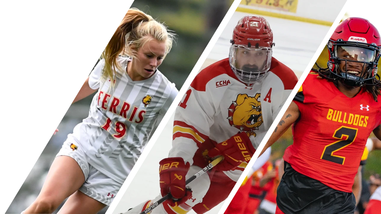 Soccer, hockey and football athletes at Ferris State University