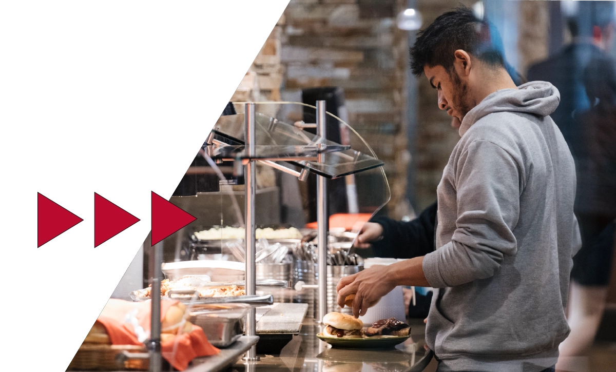 The Rock Cafe dining hall on the campus of Ferris State University in Big Rapids, MI