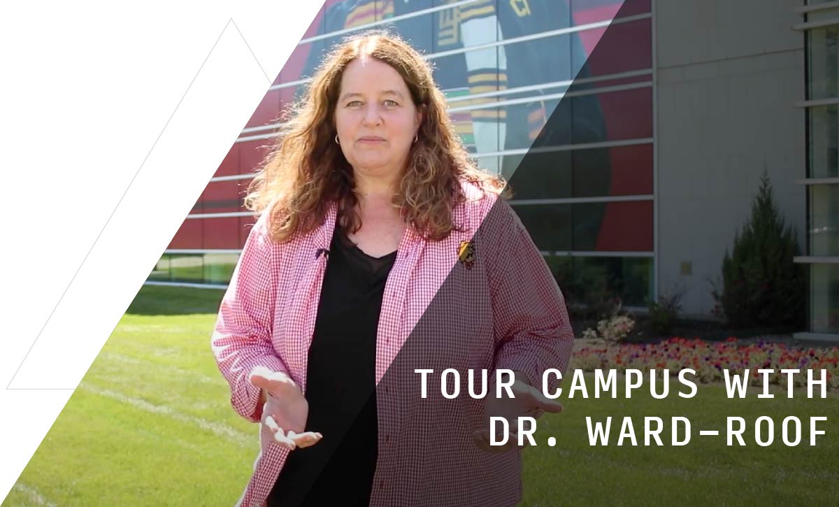 Dr. Ward-Roof in front of the Timme Building