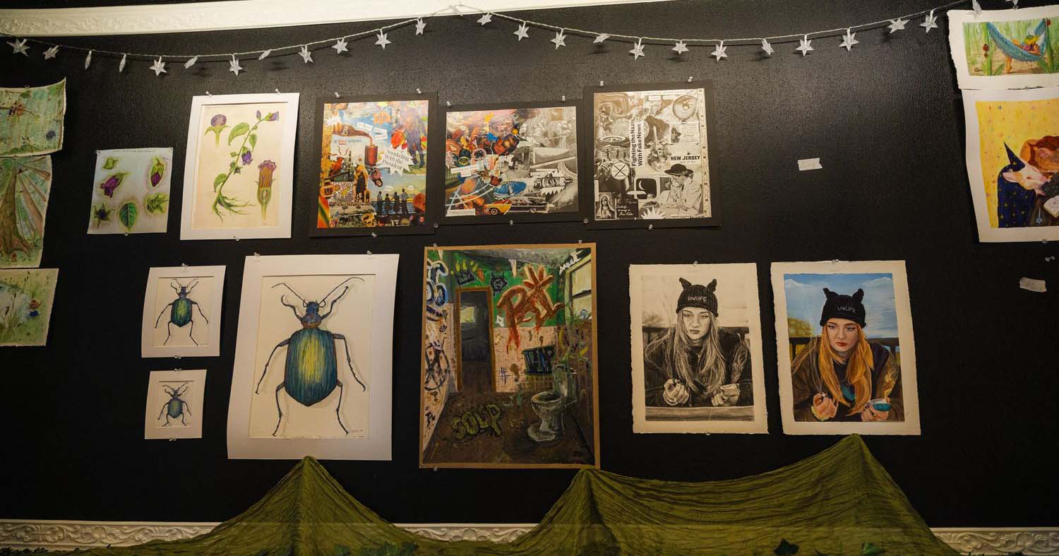 Additional entries of art pieces submitted by the students