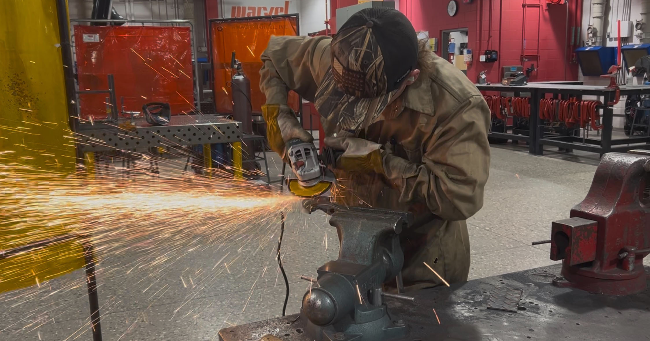Competitors on Cast in Steel further detailing their creations.