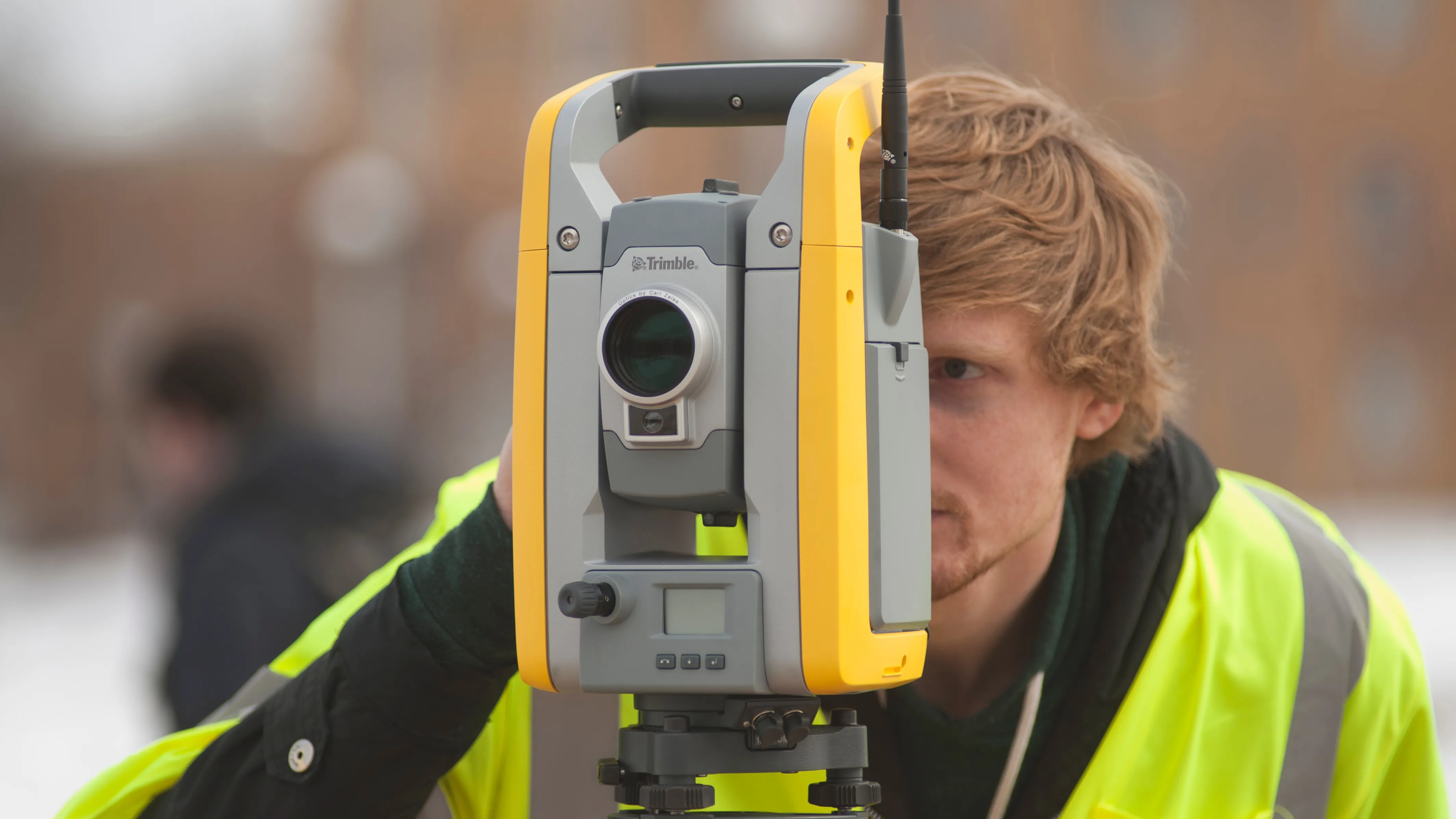 Student surveying