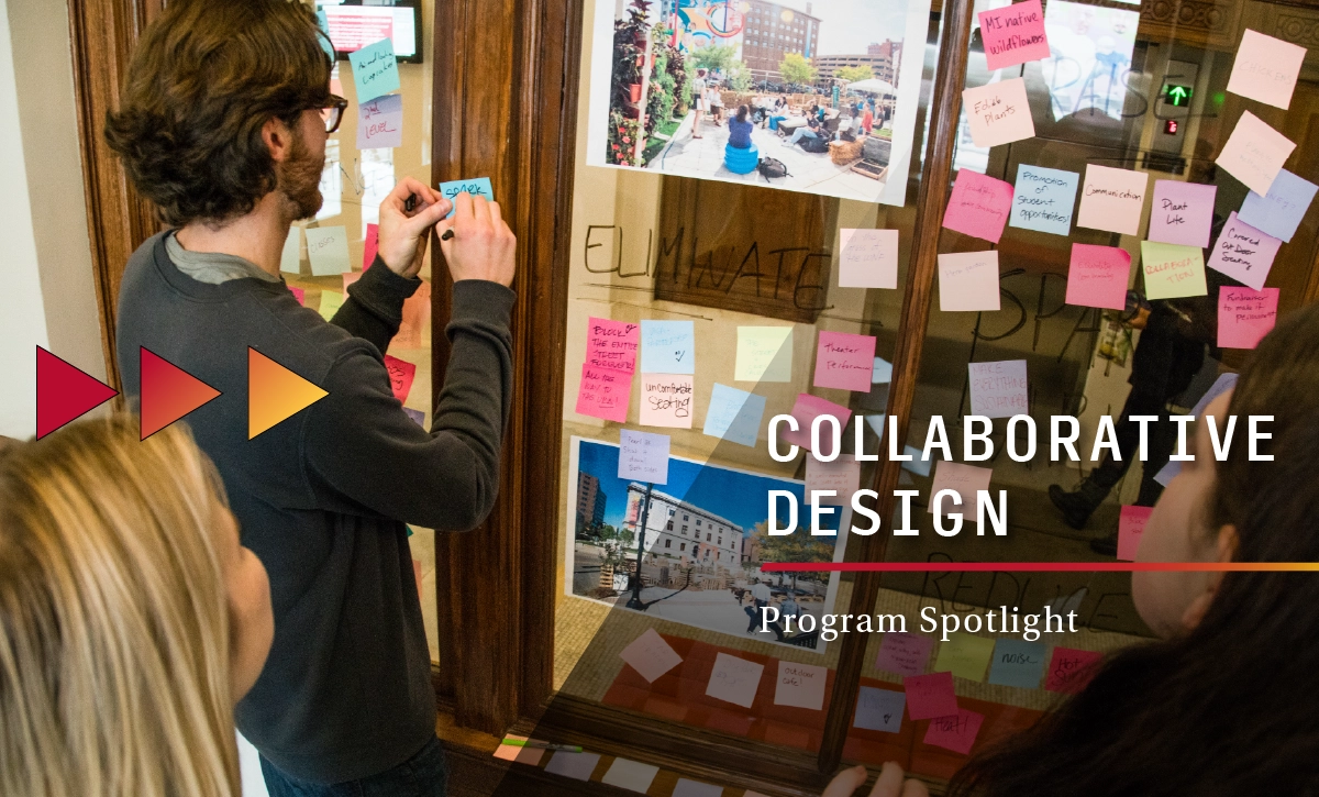 video overlay image for collaborative design spotlight video