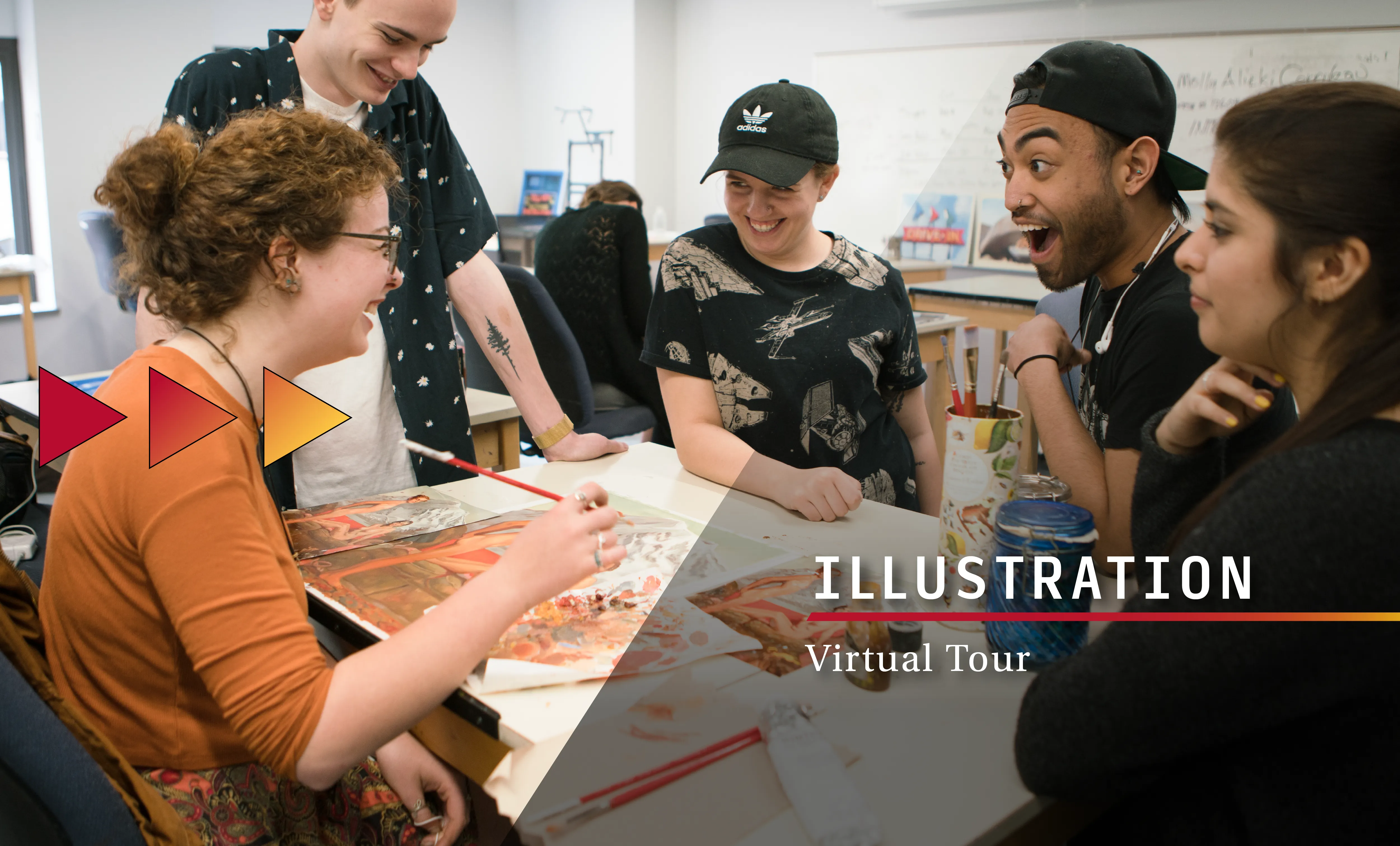 illustration virtual tour