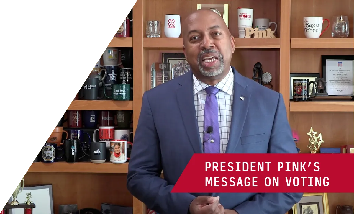 President Pink's Message on Voting