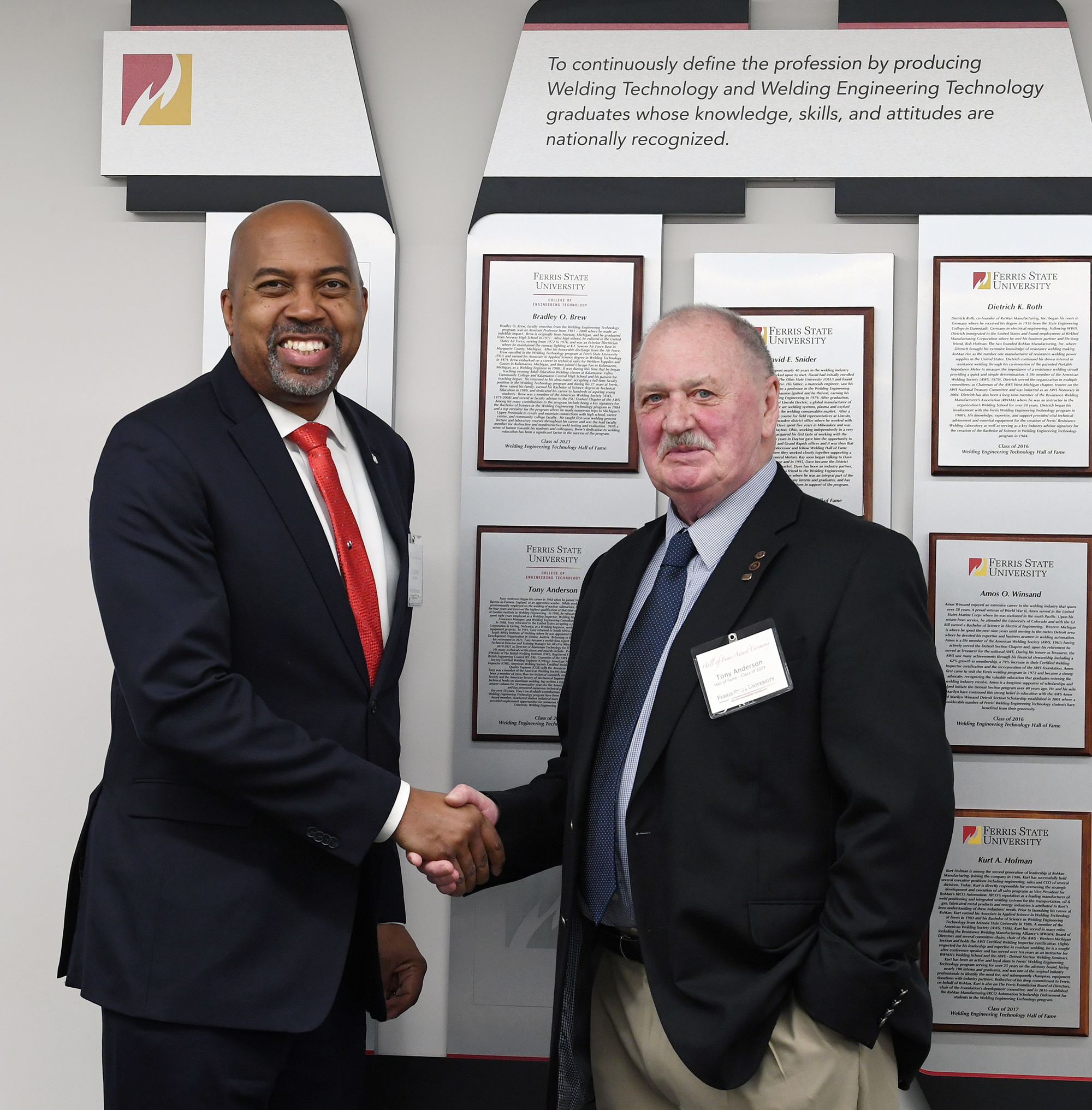 Tony Anderson, respected internationally for his expertise, named to Welding Engineering Technology Hall of Fame at Ferris State
