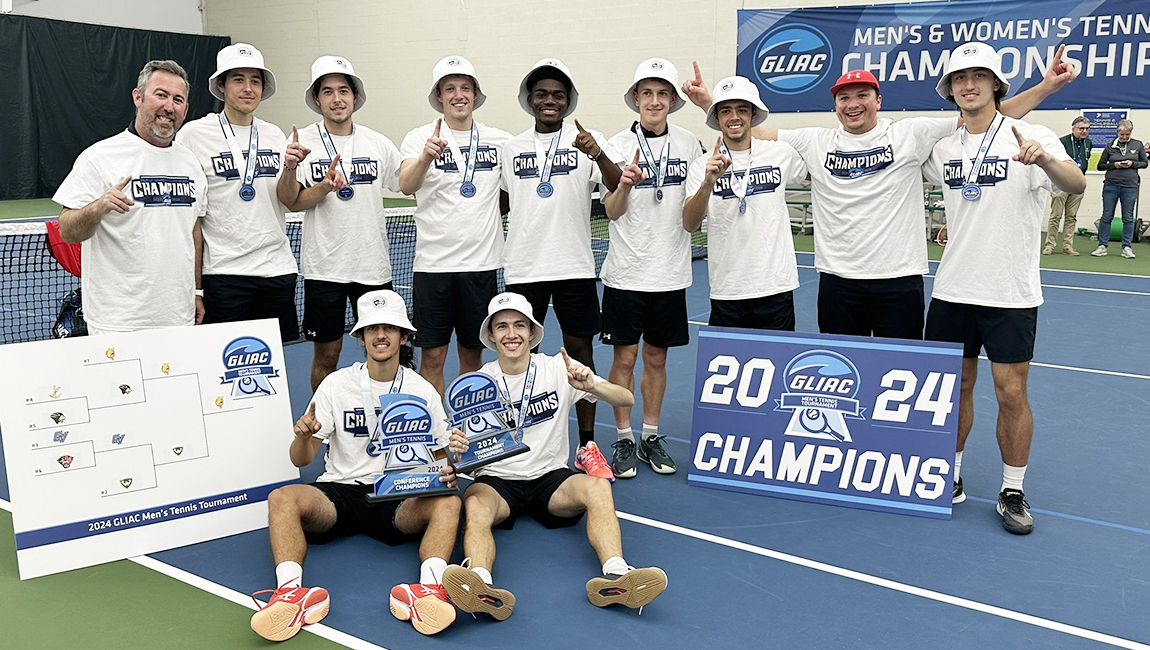 Ferris State men’s tennis team tops Wayne State to win GLIAC Tournament Championship