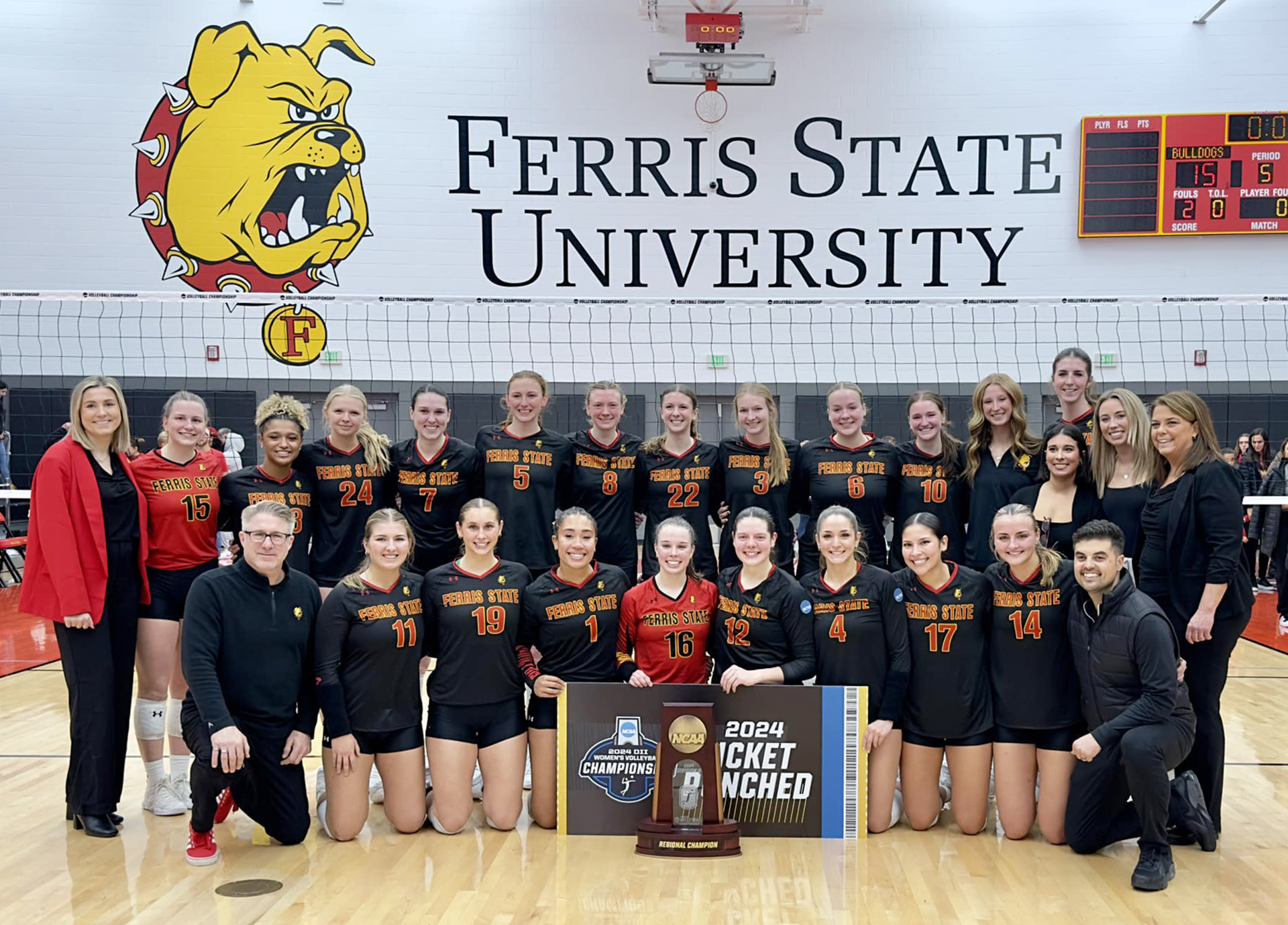 Ferris State volleyball wins regional, headed to national Elite Eight tournament